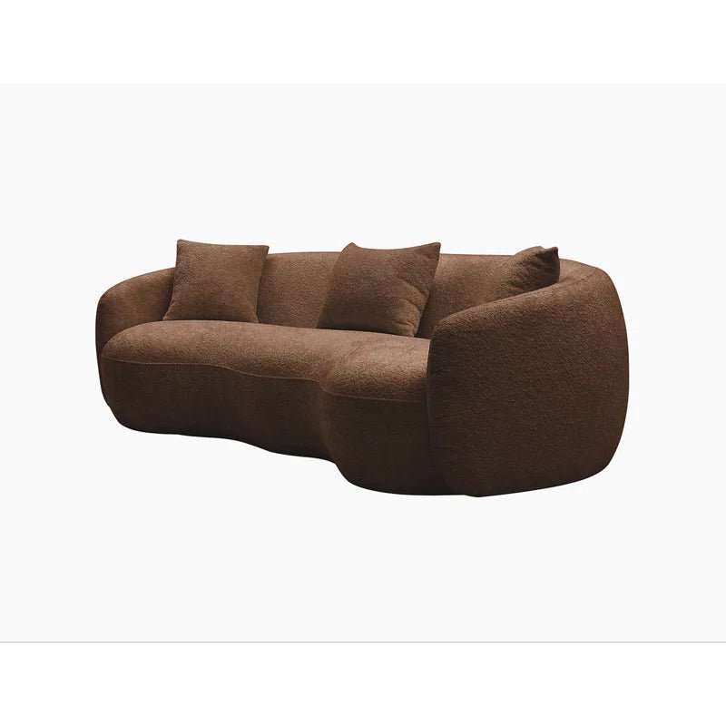 Yazgur 93.6" Curved Modern Upholstered Sofa - Love All Things Home